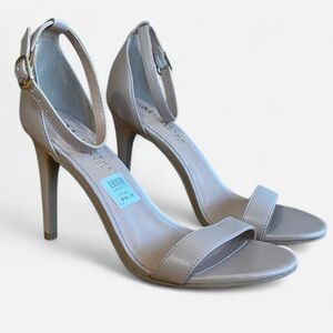 Martha Everyday Women’s Open Toe Ankle Strap Heels Tan Nude Size 6.5